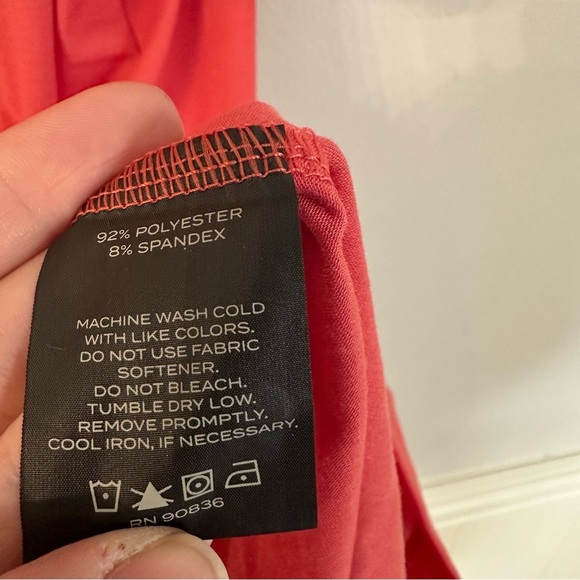 Mercer+Mettle Men’s Short Sleeve Stretch Red/Orange Jersey Polo Size XL GUC - Picture 5 of 7